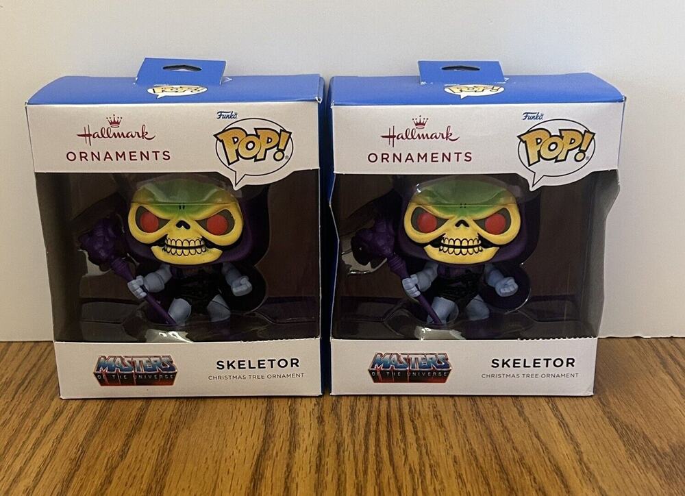 Skeletor Hallmark Ornaments Funko Pop Masters of the Universe Lot of 2